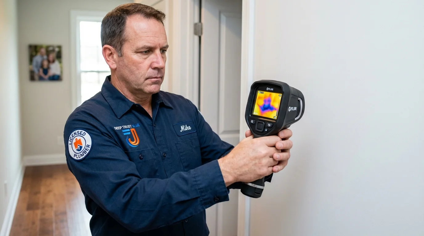 Thermal imaging leak detection by Johns Plumbing LLC in Pamplico